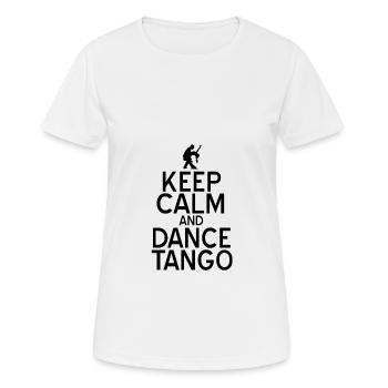Tango - Frauen T-Shirt atmungsaktiv - Weiß - Vorne - AI Model Female 172 dark (172cm)