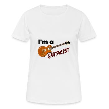 Musiker - ich bin ein Gitarrist - ich bin ein Gitarrist - Frauen T-Shirt atmungsaktiv - Weiß - Vorne - AI Model Female 172 dark (172cm)