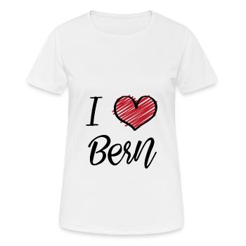 I Love Bern - Women's Breathable T-Shirt - white - Front - AI Model Female 172 dark (172cm)