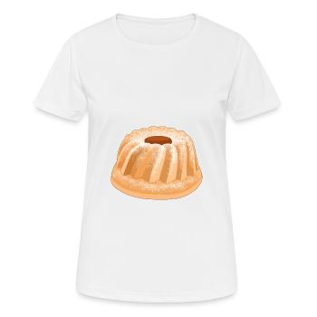Gugelhupf cake for birthday birthday party - T-shirt respirant Femme - blanc - Devant - AI Model Female 172 dark (172cm)