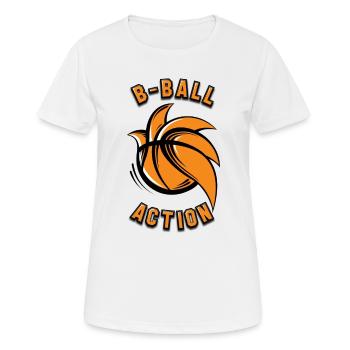 Bball - T-shirt respirant Femme - blanc - Devant - AI Model Female 172 dark (172cm)