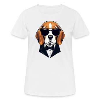 Beagle The Model - Women's Breathable T-Shirt - white - Front - AI Model Female 172 dark (172cm)