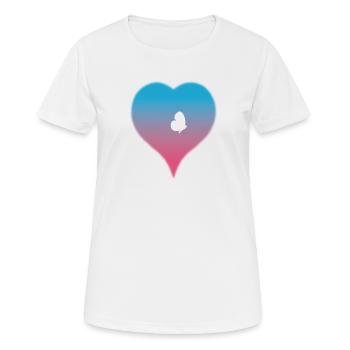 Cupidon et Psyché - T-shirt respirant Femme - blanc - Devant - AI Model Female 172 dark (172cm)
