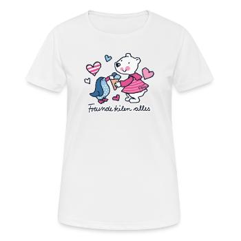 Friends share everything - Women's Breathable T-Shirt - white - Front - AI Model Female 172 dark (172cm)