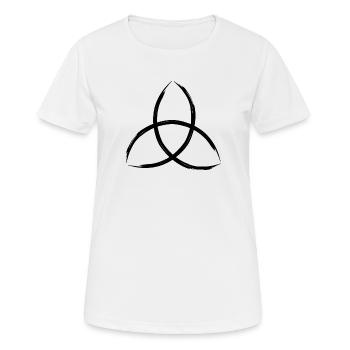 Celtic knot Triquetra - Women's Breathable T-Shirt - white - Front - AI Model Female 172 dark (172cm)