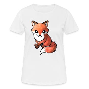SWEET FOX - Women's Breathable T-Shirt - white - Front - AI Model Female 172 dark (172cm)