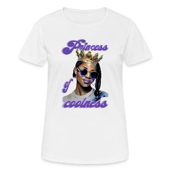 Princess of coolness Frau - Frauen T-Shirt atmungsaktiv - Weiß - Vorne - AI Model Female 172 dark (172cm)