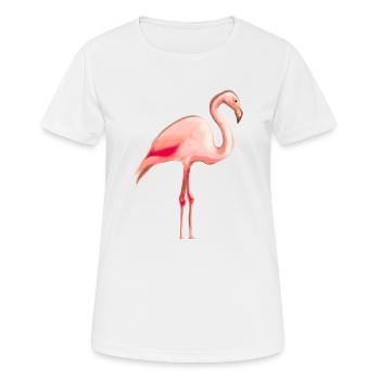 Flamingo gift idea pink pink pink - Women's Breathable T-Shirt - white - Front - AI Model Female 172 dark (172cm)