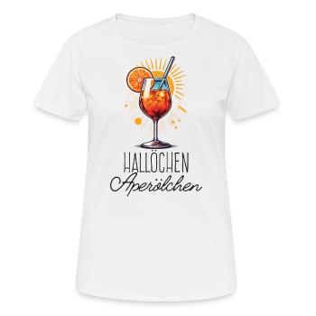 Hallöchen Aperölchen Cocktail Sommerparty Shirt - Frauen T-Shirt atmungsaktiv - Weiß - Vorne - AI Model Female 172 dark (172cm)