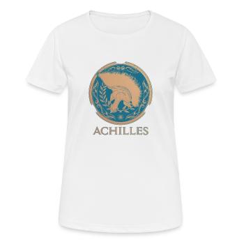 Achilles Griechischer Krieger - Frauen T-Shirt atmungsaktiv - Weiß - Vorne - AI Model Female 172 dark (172cm)