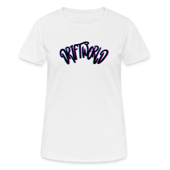 MONDE DE DÉRIVE - T-shirt respirant Femme - blanc - Devant - AI Model Female 172 dark (172cm)