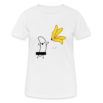 banane - T-shirt respirant Femme - blanc - Devant - AI Model Female 172 dark (172cm)