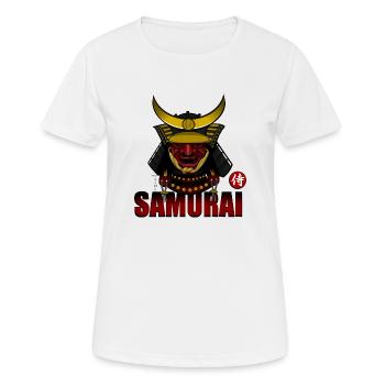 Samouraï - T-shirt respirant Femme - blanc - Devant - AI Model Female 172 dark (172cm)