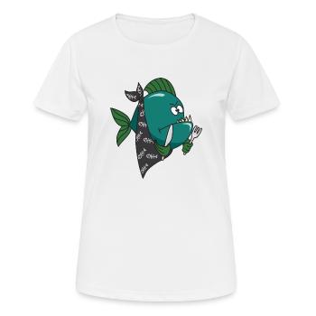 Piranha - T-shirt respirant Femme - blanc - Devant - AI Model Female 172 dark (172cm)