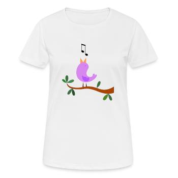 Singvogel - süßer Vogel - Frauen T-Shirt atmungsaktiv - Weiß - Vorne - AI Model Female 172 dark (172cm)