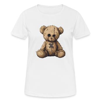 Stitched Silence - Women's Breathable T-Shirt - white - Front - AI Model Female 172 dark (172cm)