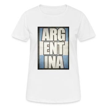 Argentina - Women's Breathable T-Shirt - white - Front - AI Model Female 172 dark (172cm)