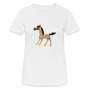 Pferd 01 - Frauen T-Shirt atmungsaktiv - Weiß - Vorne - AI Model Female 172 dark (172cm)