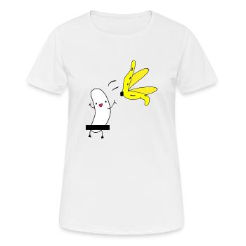 Banana - banana naked - naked banana - striptease - Women's Breathable T-Shirt - white - Front - AI Model Female 172 dark (172cm)