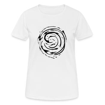 cercle - T-shirt respirant Femme - blanc - Devant - AI Model Female 172 dark (172cm)