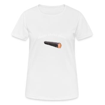 holz - Frauen T-Shirt atmungsaktiv - Weiß - Vorne - AI Model Female 172 dark (172cm)