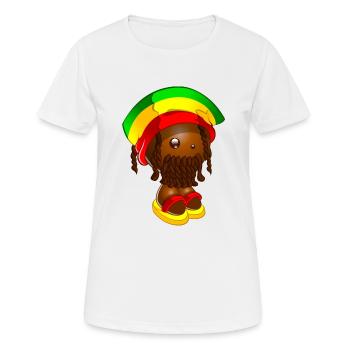 Rasta Pépé.png - T-shirt respirant Femme - blanc - Devant - AI Model Female 172 dark (172cm)