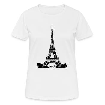 Eiffel tower - Women's Breathable T-Shirt - white - Front - AI Model Female 172 dark (172cm)