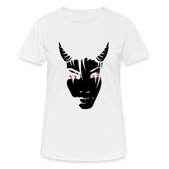 Devil girl - Frauen T-Shirt atmungsaktiv - Weiß - Vorne - AI Model Female 172 dark (172cm)