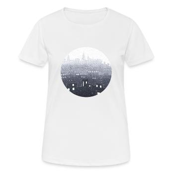 city hall snow blue - T-shirt respirant Femme - blanc - Devant - AI Model Female 172 dark (172cm)