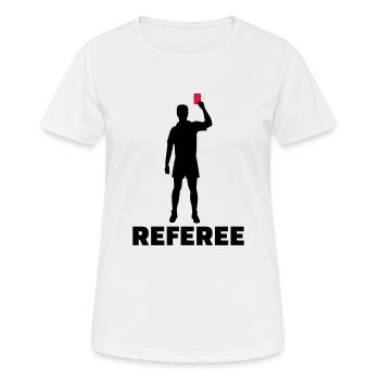 Arbitre - T-shirt respirant Femme - blanc - Devant - AI Model Female 172 dark (172cm)