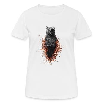 ours - T-shirt respirant Femme - blanc - Devant - AI Model Female 172 dark (172cm)