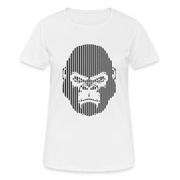 Gorilla Face Graphics - Women's Breathable T-Shirt - white - Front - AI Model Female 172 dark (172cm)