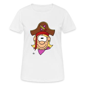 Une femme de l’école - T-shirt respirant Femme - blanc - Devant - AI Model Female 172 dark (172cm)
