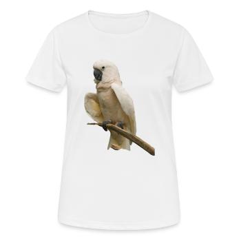 weiße galah cockato - Frauen T-Shirt atmungsaktiv - Weiß - Vorne - AI Model Female 172 dark (172cm)