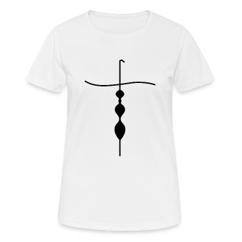 Jubé noir - T-shirt respirant Femme - blanc - Devant - AI Model Female 172 dark (172cm)