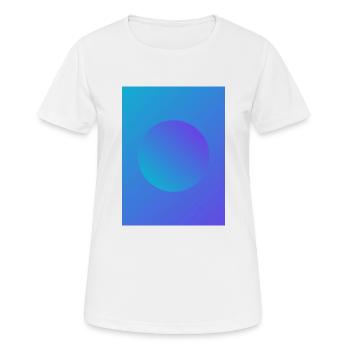 Ball - Frauen T-Shirt atmungsaktiv - Weiß - Vorne - AI Model Female 172 dark (172cm)