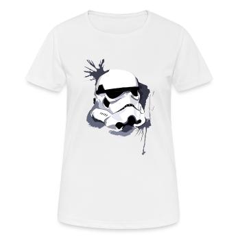 garde - T-shirt respirant Femme - blanc - Devant - AI Model Female 172 dark (172cm)