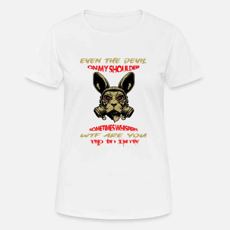Bunny devil - Frauen T-Shirt atmungsaktiv - Weiß