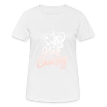 Britischer König III. Charles Coronung 2023 - Frauen T-Shirt atmungsaktiv - Weiß - Vorne - AI Model Female 172 dark (172cm)