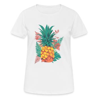 Tropical Fiesta: Pineapple Party! - Women's Breathable T-Shirt - white - Front - AI Model Female 172 dark (172cm)
