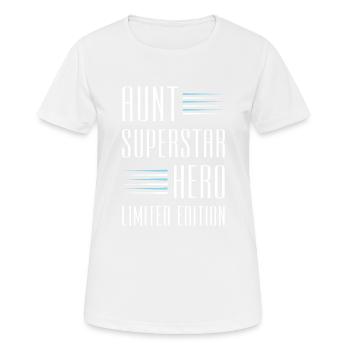 Aunt Limited Edition Saying - Women's Breathable T-Shirt - white - Front - AI Model Female 172 dark (172cm)