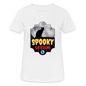 Saison effrayante - T-shirt respirant Femme - blanc - Devant - AI Model Female 172 dark (172cm)