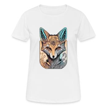 Foxy Dreamscape - Women's Breathable T-Shirt - white - Front - AI Model Female 172 dark (172cm)