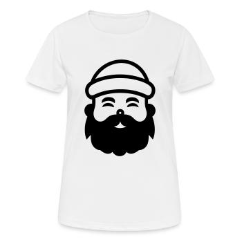 Kleiner Weihnachtsmann - Frauen T-Shirt atmungsaktiv - Weiß - Vorne - AI Model Female 172 dark (172cm)