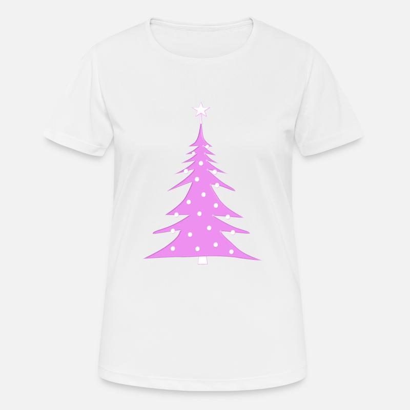 Christmas tree - Women's Breathable T-Shirt - white