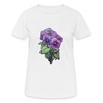 Pensée - T-shirt respirant Femme - blanc - Devant - AI Model Female 172 dark (172cm)
