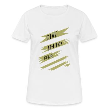 Cadeau d’anniversaire de chute libre cadeau drôle - T-shirt respirant Femme - blanc - Devant - AI Model Female 172 dark (172cm)