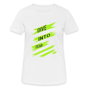 fun embracing courage courage and strength awesome - Women's Breathable T-Shirt - white - Front - AI Model Female 172 dark (172cm)