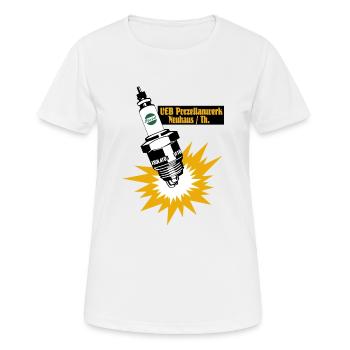 Zündkerzen Werbung DDR Retro - Frauen T-Shirt atmungsaktiv - Weiß - Vorne - AI Model Female 172 dark (172cm)
