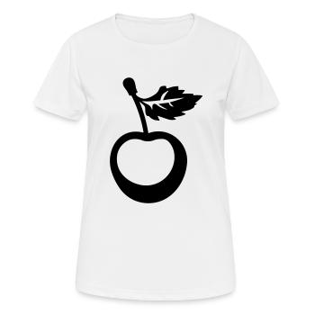 Kirsche - Frauen T-Shirt atmungsaktiv - Weiß - Vorne - AI Model Female 172 dark (172cm)